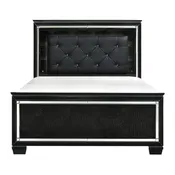 Homelegance Allura Full Panel Bed in Black 1916FBK-1*