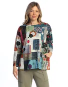 Abstract Seam Pocket Top