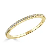14K Gold Diamond Eternity Band – 3/4 Around
