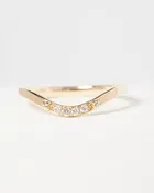 Curved Pavé Diamond Band