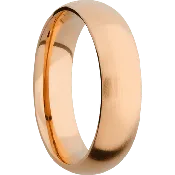 14K Rose Gold + Satin Finish