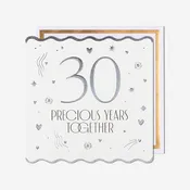 30 Precious Years Together Pearl Anniversary Card