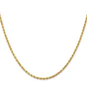 14K Rope Chain 2MM 20"