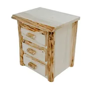 Aspen Slab 3 Drawer Nightstand