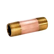 1/2 In. X 3 In. Red Brass Threaded Nipple By B & K Industries