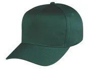 100% Cotton Twill 5 Panel Baseball Hats Caps Hook and Loop Closure