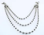 Ball Chain Triple Wallet Chain