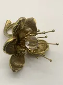10" ADDIE METAL FLOWER GOLD