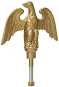 11" Landed Eagle on Ball Outdoor Ornament
