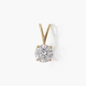 Lab-Grown Diamond Four Prong Pendant (1/2 ct)