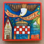 6X6 "Be Free" Plaque