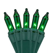 100 Green Light Set, Green Wire, Polybag