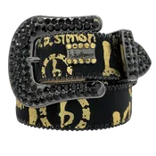 Acid Washed Pony Hair Classic – Black/Gold