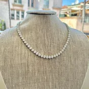 A Diamond Riviere Necklace
