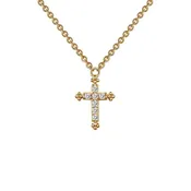 0.07 ct tw Cross Necklace — Cronier's Fine Jewelry
