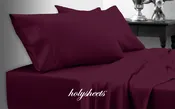 Eggplant HolySheets Set – Luxury Bamboo Collection