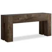 Abaso Console Table, Rustic Ebony by Four Hands