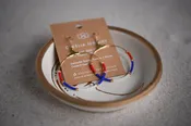 4th of July Seed Bead Earrings