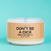 A Candle for Don't Be a Dick | Funny Candle