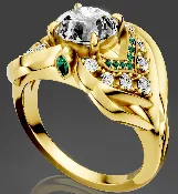 Two-Carat Diamond Engagement Ring