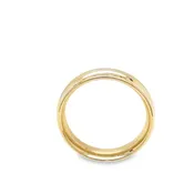 14K Yellow Gold 5mm Slightly Domed Comfort Fit Wedding Ring