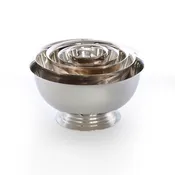 10″ Footed Silver Revere Bowl