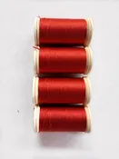 Sajou Red Perlé Silk Button Hole Thread