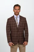 Audubon Brown/Blue Plaid Sport Coat