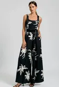 Black Floral Jumpsuit