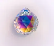 AB Crystal Disco Ball Suncatcher 50mm - Asfour Prism #701 for Window Decor