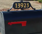 #2 Number Plate with 2-inch Brass