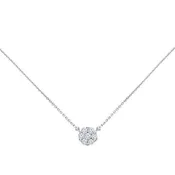 0.35ctw Diamond Cluster Pendant