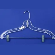 100 Clear 17 inch Heavy Weight Suit Hangers