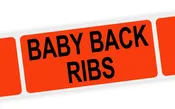 Baby Back Ribs Labels