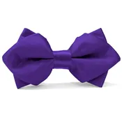 Amethyst Purple Diamond Tip Bow Tie