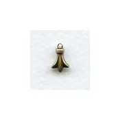Decorative Pendant 10mm Oxidized Solid Brass (12) - Vintage Jewelry Supplies