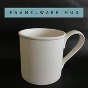 Enamelware mug M6 — Painted Plate