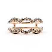 Ring Enhancer .75ctw Round Diamonds 14kr 5mm Sz6 4.48g 126038047