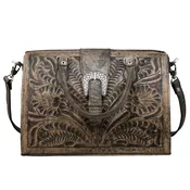 American West Classic Doctor’s Bag Wide Satchel Handbag