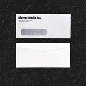 Printed Envelope Security Tint Window, Gummed