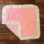 All Pink W White Blanket