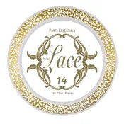 10.25" Gold Lace Plates 14ct