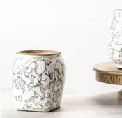 5″ Square Heirloom Vase – Wide Mouth