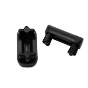 1-1/2" x 3/4" Domed Chair Leg Insert | Black | Item 30-629B