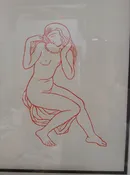 Aristide Maillol original woodcut print female nude