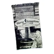 Woven Cotton Throw Blanket: ECO20-P — Agua