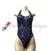 Classy one piece royal blue with sequence