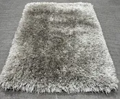 2x3 Gray Shag Accent Rug
