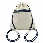 Detroit Drawstring Backpack in Leather ( Made to Order)