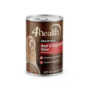 4health Grain Free Adult Beef and Vegetable Stew Wet Dog Food, 13.2 oz.